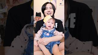 I tried throwing cheese at a crying Minikku #shorts