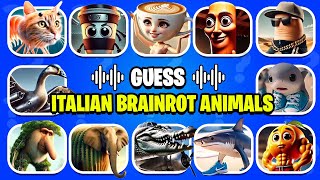 Guess ITALIAN BRAINROT Animals Memes | Ballerina Cappcuccina, Tung Tung Sahur, Lirili Larila