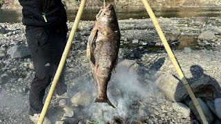 ドブ排水で育った巨大ハクレンの燻製【ENG SUB】