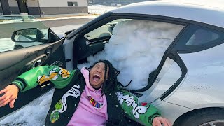 友達の車の中に雪詰めて終わらせてみた【ドッキリ】