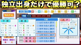 ドラフトで独立リーグ出身者だけを獲得してペナント優勝するには何年かかるのか？【パワプロ2025】