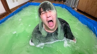 友達の家に5000ℓのスライムプール作って沈めてみた【ドッキリ】