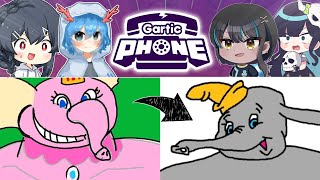 【Gartic Phone】ピーチ姫が一瞬にしてダンボに変わる地獄のめめ村ガーティックフォン