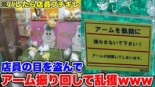 店員の監視を回避しながらレバー振り回して乱獲してみたwwww【クレーンゲーム】