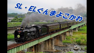 SLぐんまよこかわ 安中橋梁、松井田某所踏切にて