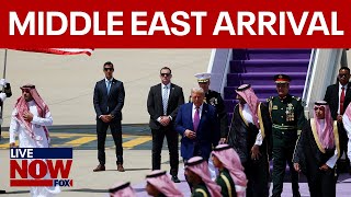 BREAKING: Trump arrives in the Middle East for nuclear weapons & peace talks