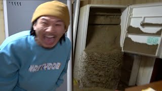 MYの冷蔵庫を砂でパンパンに詰めてみたドッキリ【復讐の1週間】