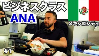 ANAビジネスクラスで世界一周に出発する30歳ひとり旅。成田発メキシコシティ【ビジネスクラス世界一周#1】