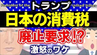 【緊急解説】トランプ、消費税廃止を要求!?財務省どうする?消費税は関税より酷い?ワケ【還付金・輸出免税・補助金/日本・海外の税制/アメリカ大統領・小売売上税/欧州・VAT付加価値税/わかりやすく】