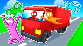 CRAZY FAN GIRLS vs 250MPH TRUCK in Gang Beasts...