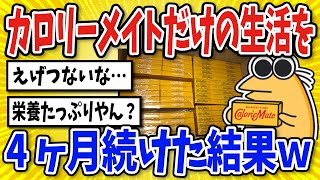 【2ch面白いスレ】カロリーメイトだけの生活を4ヶ月続けてみた結果ｗｗ【グルメ料理】