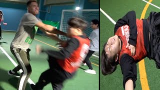 ヤ◯ザとサッカー中にファールし続けて乱闘してみた【ドッキリ】