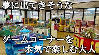 まるで夢に出てきそうなゲームコーナーを本気で楽しむ大人【メダルゲーム】【恵那峡ワンダーランド】【遊園地】