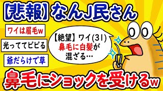 【2ch面白いスレ】なんJ民さん、鼻毛の色にショックを受けてしまうwww【ゆっくり解説】