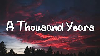 A Thousand Years - Christina Perri (Lyrics) | Adele, Coldplay (Mix Lyrics)