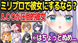 音ノ乃ののがミリプロメンバーで彼氏､彼女にするなら？w【ミリプロ/切り抜き】