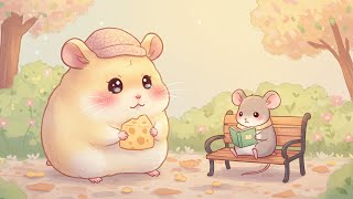 🐭 Cute Mice Lofi 🧀 Spring Chill ☁️ 3 Hour Cozy Cafe Music 🎵 Relax + Study + Dream