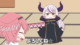【手描き】ルイーシュVSラプザク！【さくらみこ／鷹嶺ルイ／ラプラスダクネス／大空スバル／白上フブキ／ホロライブ／切り抜き動画】