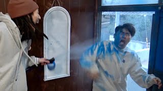友達の家で高圧洗浄機にインク入れてスプラトゥーンやってみた【ドッキリ】